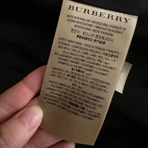 Burberry Wool Cashmere Trench Coat - Picture 4 of 6